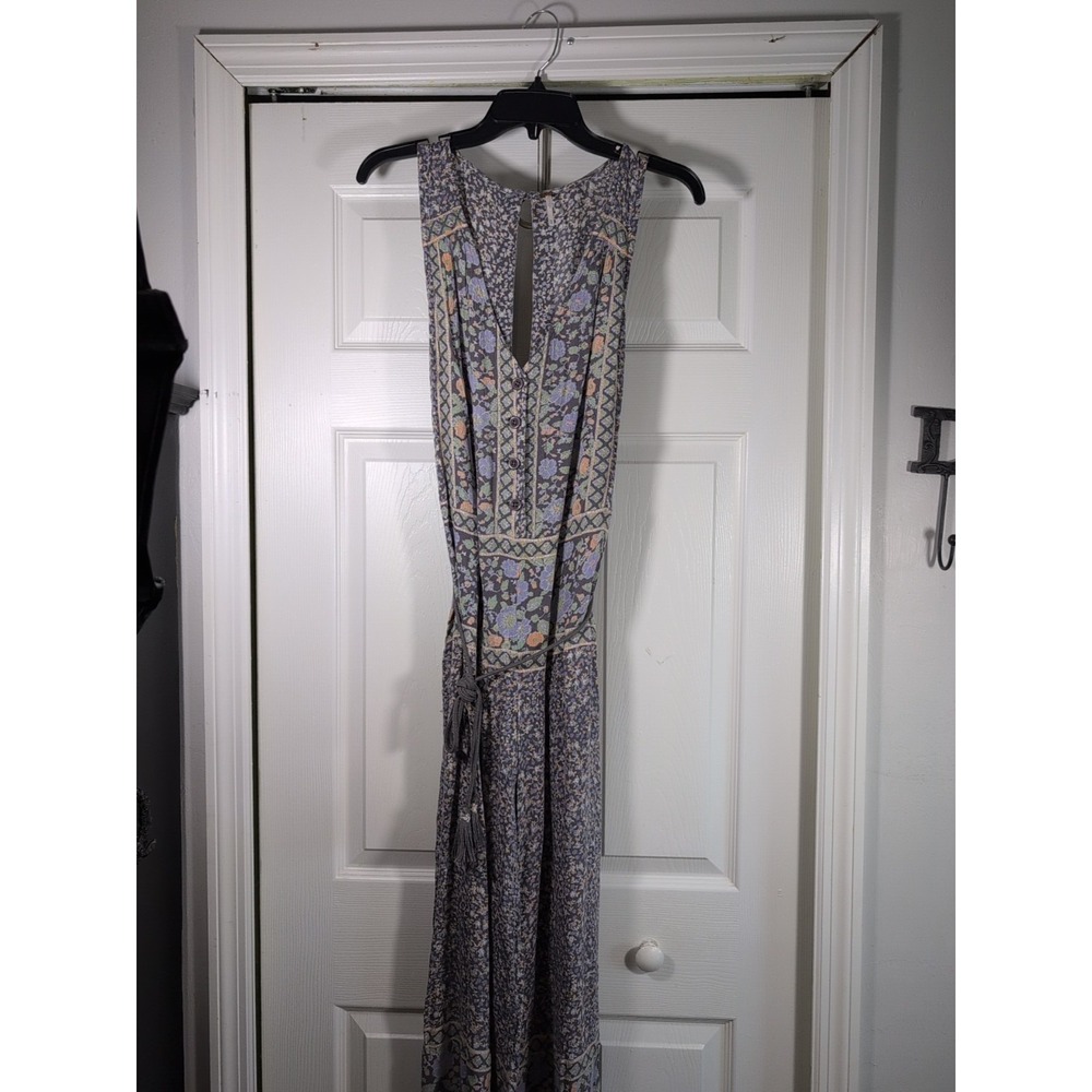 Free People Women's Floral Jumpsuit Size XS Wide-Leg Pockets